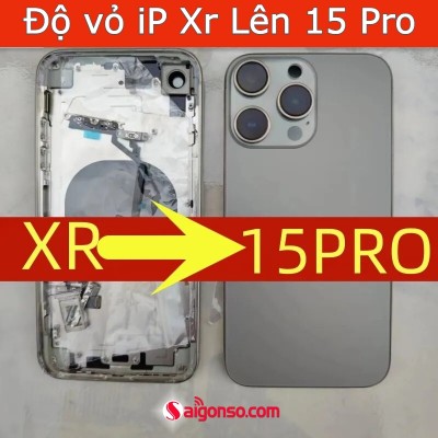 Độ vỏ iPhone Xr lên iPhone 15 Pro